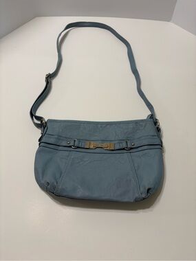 Rosetti Dusty Blue Leather Crossbody Bag